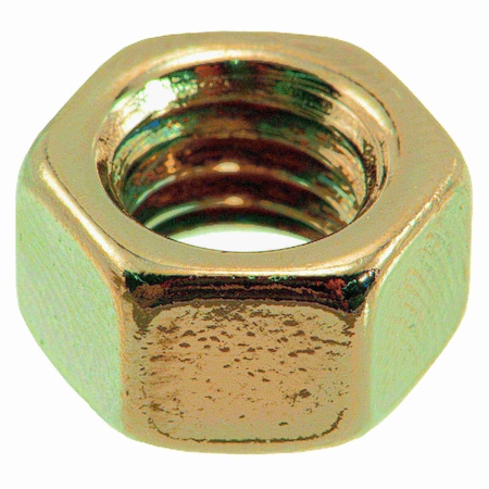 Midwest Fastener Hex Nut, 3/8"-16, Steel, Grade 5, Black Chrome, 6 PK 34105